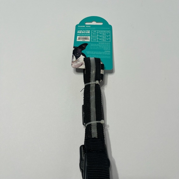 ASPCA MEDIUM Adjustable LED Dog Collar Black Size 15" - 18" - 1" Width NEW, - Picture 8 of 9